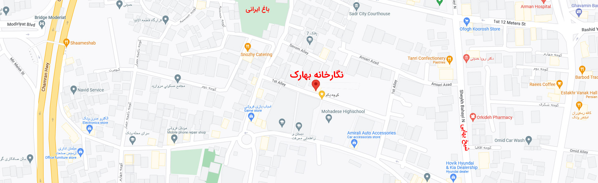 نقشه-نگارخانه-بهارک